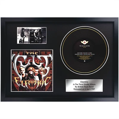 The Cult – Electric / Rock Memorabilia / LP / Souvenir in black frame / for fans - Image 1 of 4