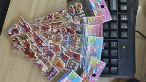 6Pcs/Set Spider Man Cartoon PVC Decal Decor 3D Stereoscopic Stickers Toy New - Picture 1 of 2