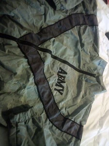 Army Unisex Full Zip Long Sleeve Running Gym Windbreaker Jacket Medium Regular - Picture 1 of 6
