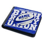 Rugby Union Wallet Retro Bi Fold Coin Card Holder Personalised Gift ALL TEAMS