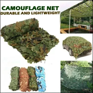 Red de camuflaje militar ultraligera camping jardín tienda lona toldo refugio solar - Imagen 1 de 23