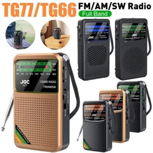 Rechargeable FM AM SW Radio Mini Full Band Radio for Senior Home Walking - Zdjęcie 1 z 14
