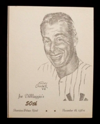 orig. 1964 JOE DIMAGGIO *50th Birthday Gala Program* Personal Copy with LOA - Image 1 of 4