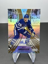 2022-23 Upper Deck Trilogy #111 Nick Abruzzese Rookie Premieres Gold Auto /449
