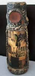 Handgefertigte Decoupage Glasflasche Puschkin Wodka Wohnkultur Sammlerstück - Bild 1 von 5