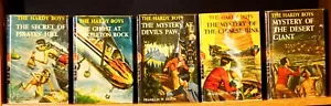 VINTAGE HARDY BOYS - Last 5 Original Titles plus Detective HB - w/ DJ 1st's? - Picture 1 of 5