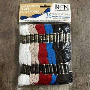 Vintage Janlynn DFN Embroidery Floss Pack of 36 Skeins NOS - Picture 1 of 7
