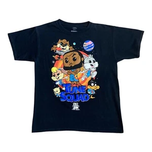 Tune Squad Youth XL T-Shirt - Space Jam Graphic, Black, Fun Cartoon Design! - Picture 1 of 2