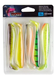 Fox Rage Ultra UV Mixed Colour Lure Packs Zander Pro Set 7,5 10 12cm Gummifische - Bild 1 von 4