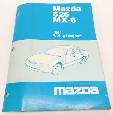 Mazda 626 MX6 1994 diagramas de cableado de fábrica originales manual de taller Foto 1 de 4