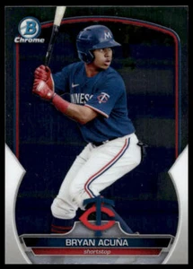 Bowman #BCP-37 2023 Bryan Acuña Chrome Prospects Minnesota Twins béisbol - Imagen 1 de 2