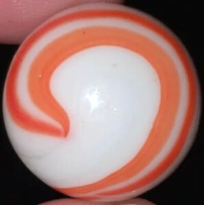 27/32" EPIC Nine Yasuda Opaque Transitional Double Run 1940s Vintage Marbles MM