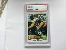 1975 Topps Dan Fouts Rookie Card PSA 4.5