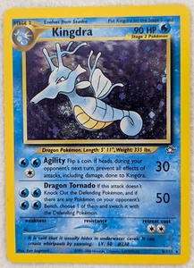 2000 Kingdra #8 Neo Genesis Holo Pokemon Card Rare Swirl - Bild 1 von 10