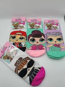4pk LOL Surprise Mermaid & Princess  Socks Youth 6-8.5 - Picture 1 of 3