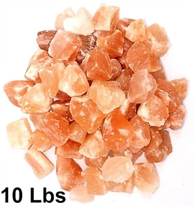Trozos de sal del Himalaya 10 lb cristal rosa sal piedra natural para sal de baño - Imagen 1 de 8