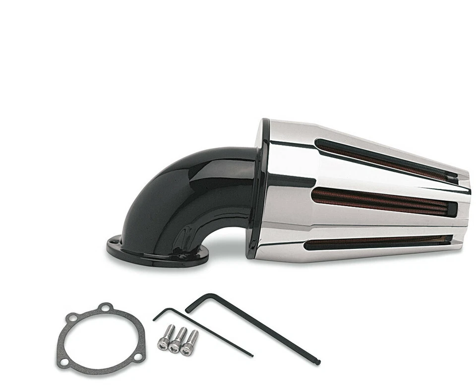 Cubierta cromada personalizada D&M PF-6100-SPB codo negro flujo de potencia ranura recta Foto 1 de 4