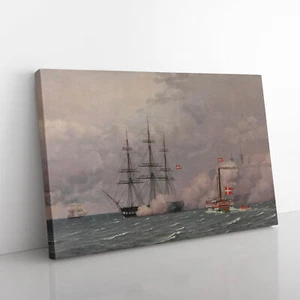 Der Hafen von Kopenhagen Christoffer Wilhelm Eckersberg Leinwand Wandbild Kunstdruck - Bild 1 von 6