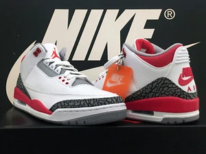 DS 2022 NIKE AIR JORDAN 3 RETRO UK8 EU42,5 FIRE RED III BRED 88 1 4 5 11 OG RARE - Bild 1 von 12