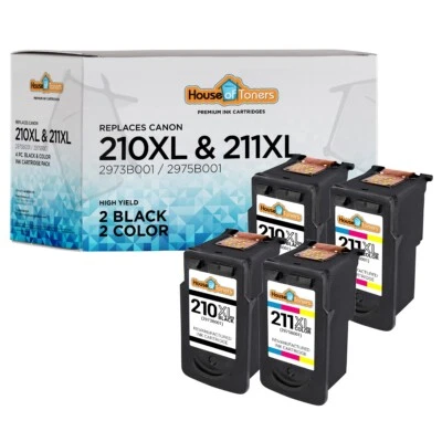 Cartuchos de tinta PG-210XL CL-211XL para Canon PIXMA MX340 MX350 MX320 MX330 MX360 - Imagem 1 de 2