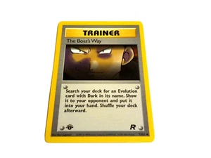 Team Rocket First Edition Trainer The Boss's Way #73 Vintage Pokémon Karte - Bild 1 von 12