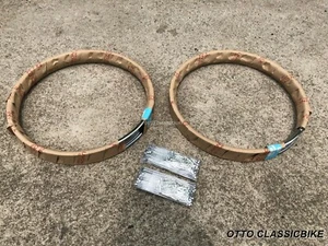 FRONT & REAR WHEEL RIM 2PCS & SPOKE 72PCS Honda C100 CA100 C102 C105 CA105T  - Picture 1 of 7