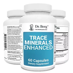 Dr. Berg Trace Minerals Enhanced Complex - 70+ Nutrients,Energy & Immune Support - Picture 1 of 12