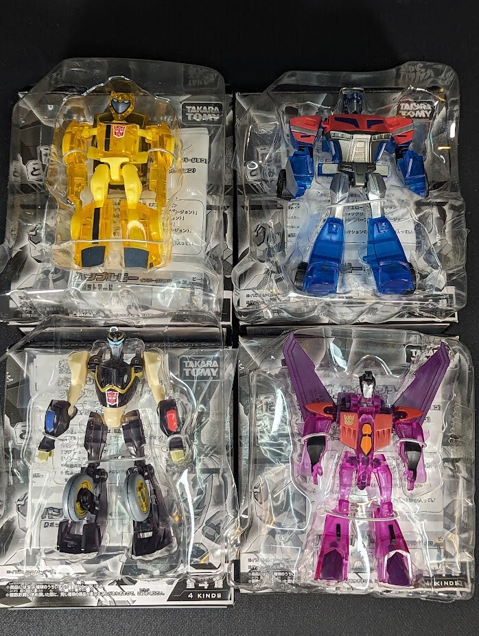 Transformers EZ Collection Animated Limited Clear Version SET OF 4 D Prize - Image 1 of 3