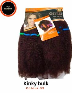 Noble Gold Best Quality Afro Kinky Bulk Hair several Colours
