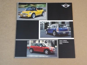 2007 Mini, Cabrio and Clubman original foldout brochure - Picture 1 of 8