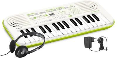 Casio SA-50 Mini Kinder Keyboard E-Piano Synthesizer Set Kopfhörer Netzteil - Bild 1 von 4