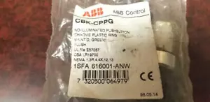 ABB (ASEA MARRONE BOVERI) PULSANTE CBK-CPPG - VERDE-CROMATO (NUOVO IN BORSA) - Foto 1 di 2