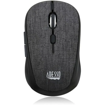 Adesso iMouse S80B - Wireless Fabric Optical Mini Mouse (Black) - Image 1 of 4