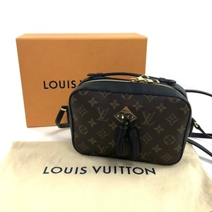 Bolso Bandolera Louis Vuitton Negro, Marrón Saintonge Monograma Lona, Cuero COMO NUEVO - Imagen 1 de 17