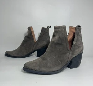 Jeffrey Campbell Cromwell Gray Suede Booties Size 8 - Afbeelding 1 van 7