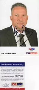 SIR IAN BOTHAM CRICKET LEGEND SIGNED OFFICIAL "SKY SPORTS" PHOTO PSA - Foto 1 di 1