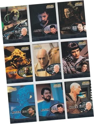 Star Trek TNG Next Generation Profiles - 9 Card "Alter Ego" Chase Set AE1-AE9 - Image 1 of 3