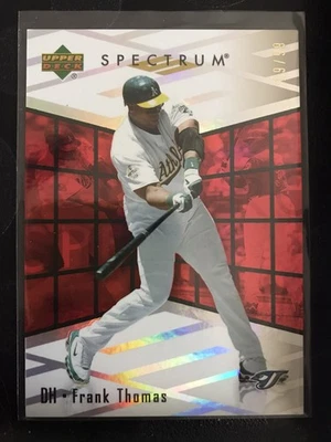 2007 Upper Deck Spectrum Season Retrospectrum Red 19/99 Frank Thomas #SR-FT HOF - Image 1 of 2