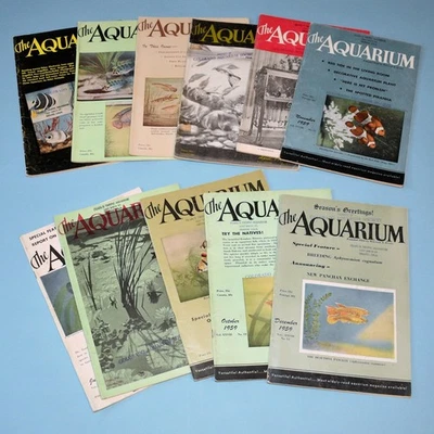 The AQUARIUM magazine collectable 1959, missing May, Good Condition Foto 1 de 2