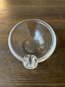 Steuben Kristall Kunst Glas signiert Schnecke Olive Schale Bonboniere Aschenbecher 5,25" - Bild 1 von 6