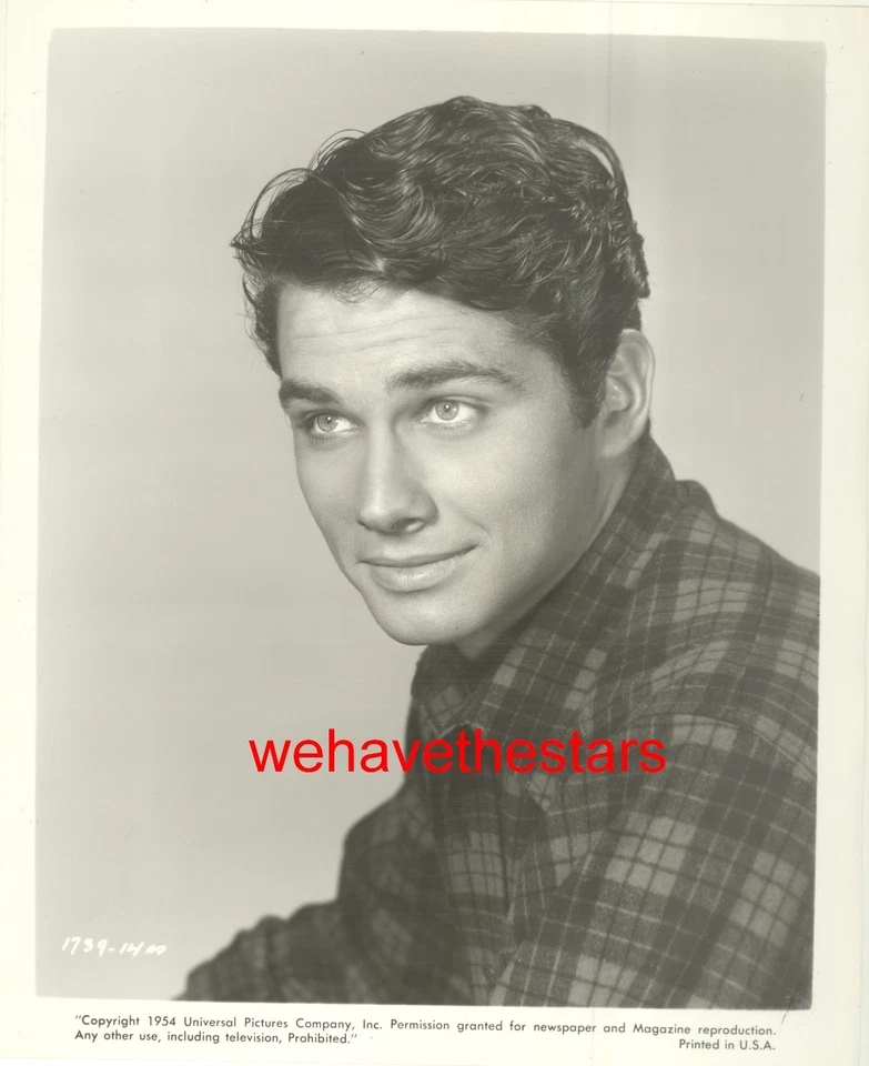 Retrato publicitário vintage de Brett Halsey MUITO BONITO '54 - Imagem 1 de 1