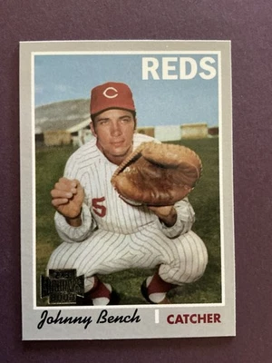 2002 Topps Archives #660 Johnny Bench Cincinnati Reds 1971 Licensed Reprint - Image 1 of 3