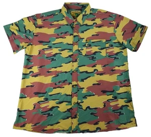 WARRIOR BELGIAN JIGSAW Camisa Moderna Camuflaje Táctico Abotonada S/S Para Hombres XXL  - Imagen 1 de 13