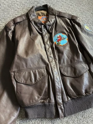 A-2 Flight Jacket Tan, Cockpit Army Air Force 2006, Size Large - Image 1 of 4