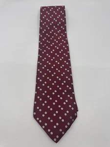 Red Grant Thomas Dot/Circle Pattern Men's Neck Tie - Picture 1 of 11