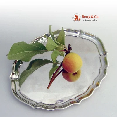 Bandeja Ovalada Borde Gadroon Gorham Plata de Ley Sin Mono Foto 1 de 4