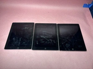 LOT OF 3 Apple iPad 2nd Gen A1395 A1397 A1397 For Parts Bundle Untested - Picture 1 of 5