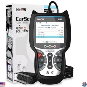 OBD2 Scanner & Engine Code Reader, Battery Tester, Live Data, Oil Reset Tool - Picture 1 of 6