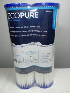 Universal Fit Pleated Whole House Water Filter (2-Pack) - Fits Most Major - Picture 1 of 4