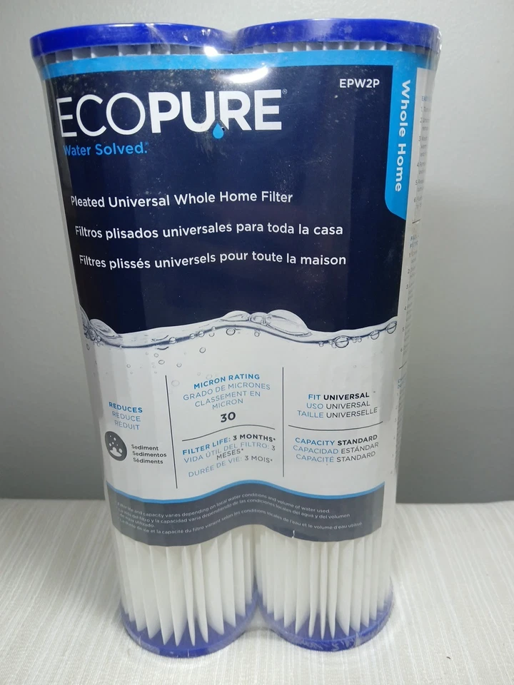 Universal Fit Pleated Whole House Water Filter (2-Pack) - Fits Most Major - Image 1 of 4